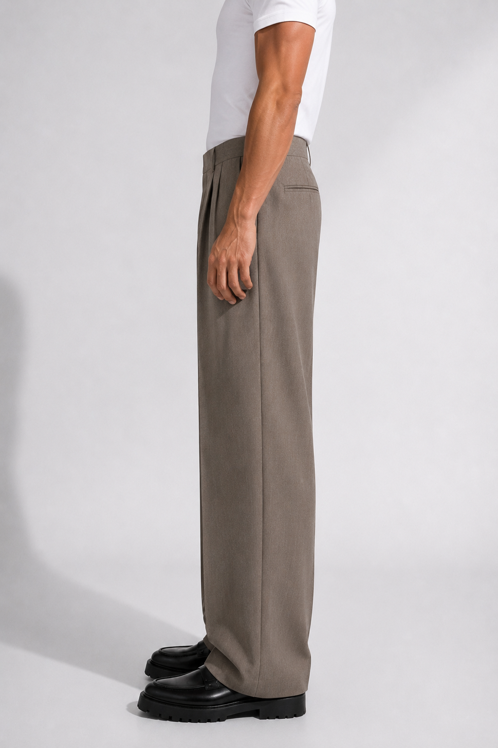 Pantalone Roma Tortora fondo 25 cm