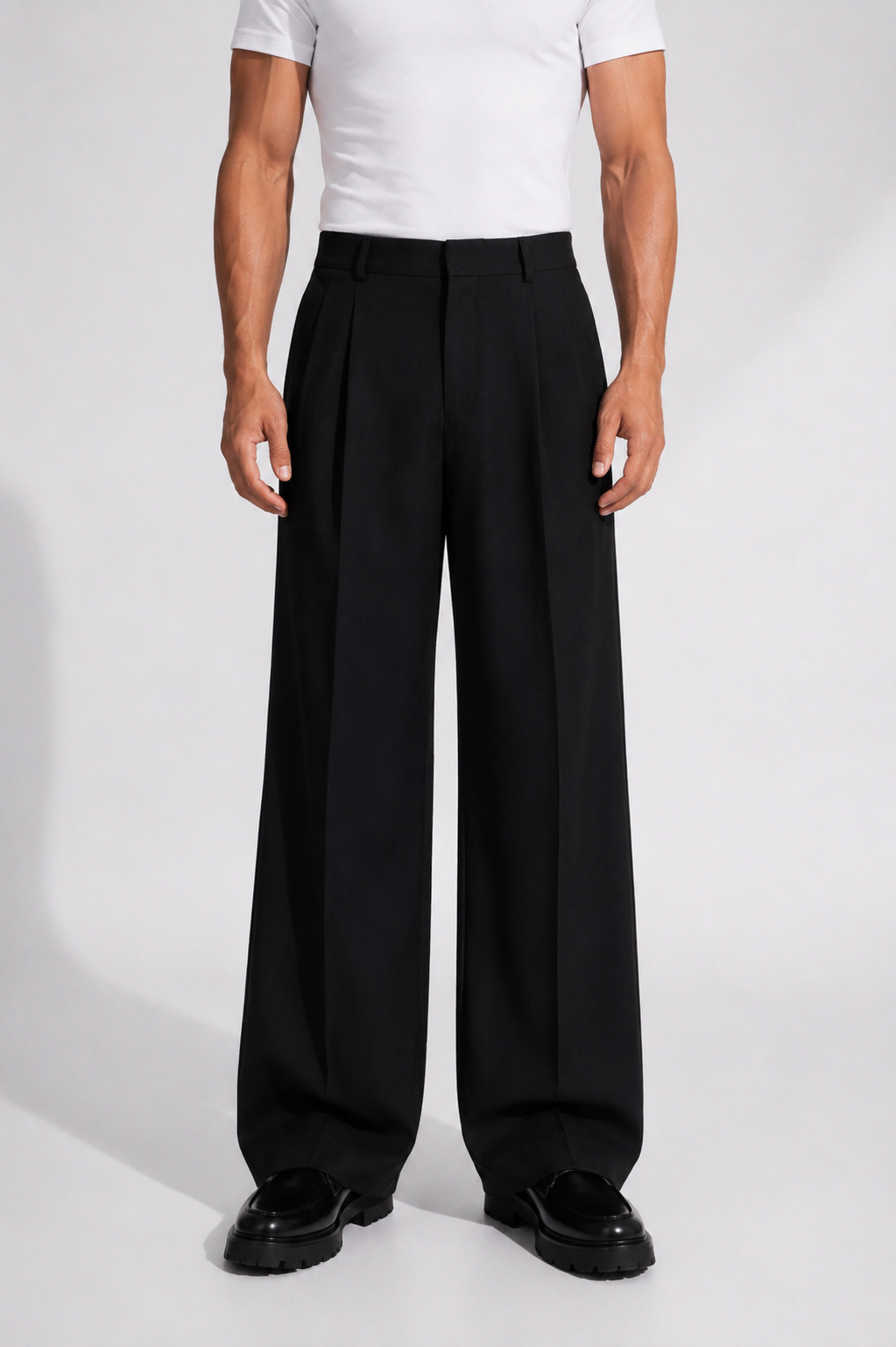 Pantalone Roma Nero fondo 25 cm