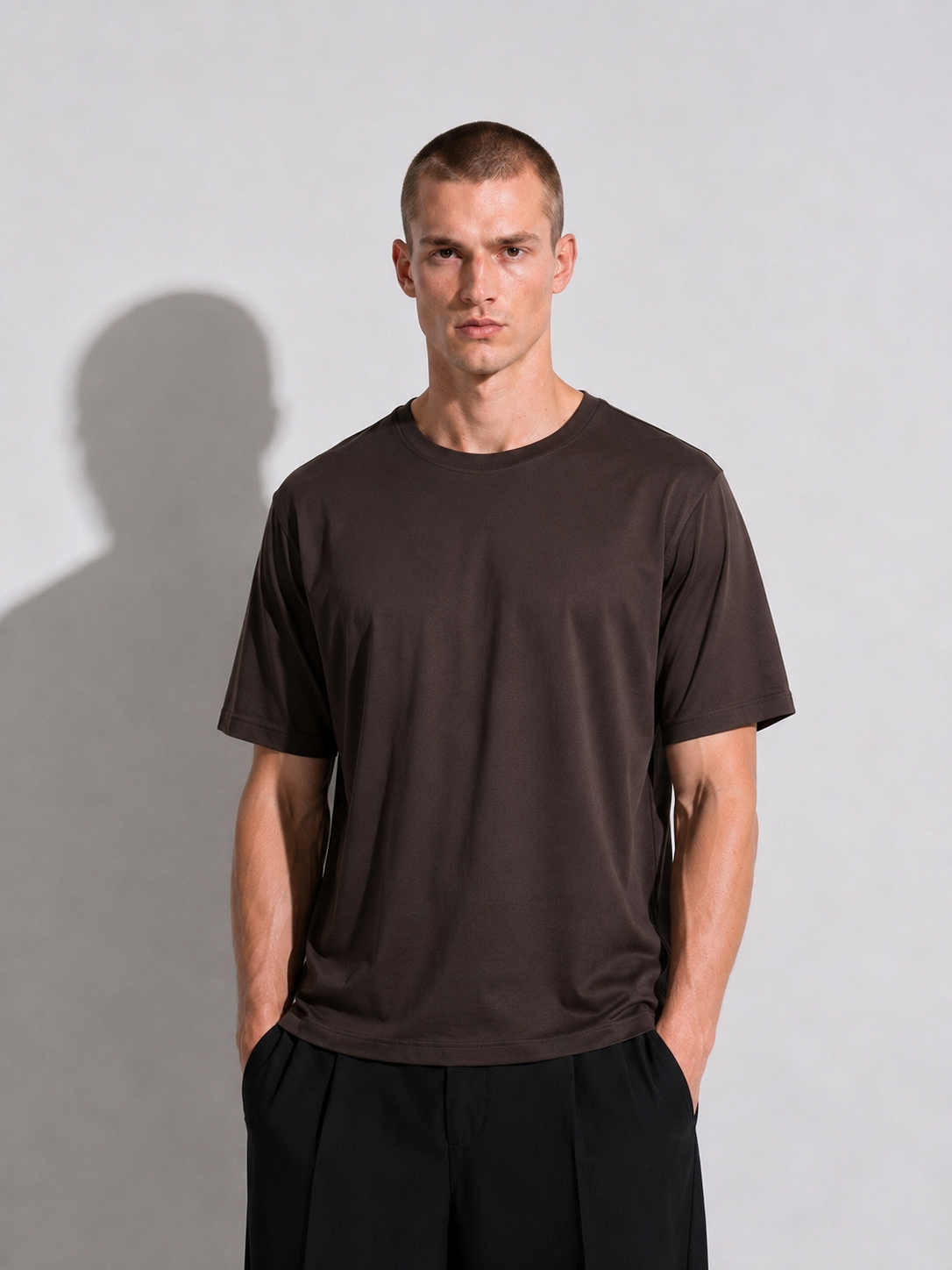 T-shirt Filo Di Scozia Moro