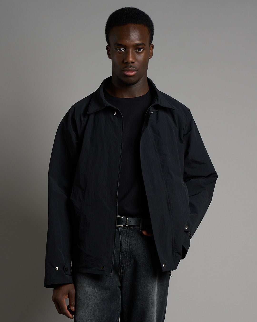 Giacca Trench in Cotone Nylon