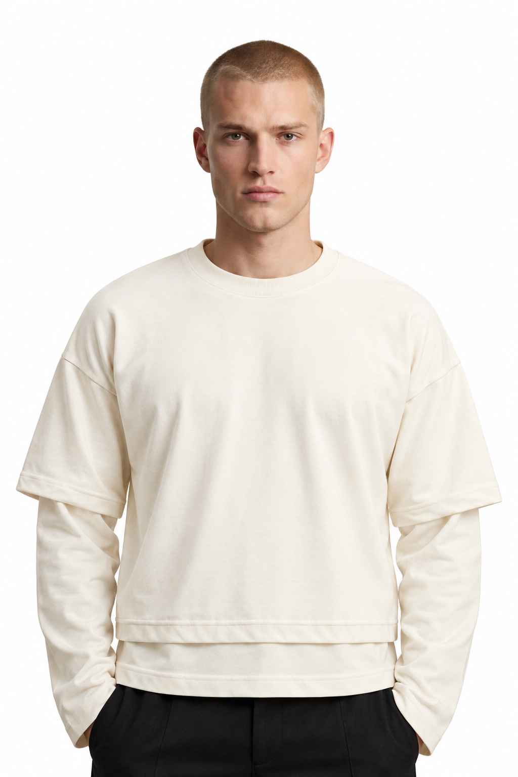 Longsleeve Double Beige