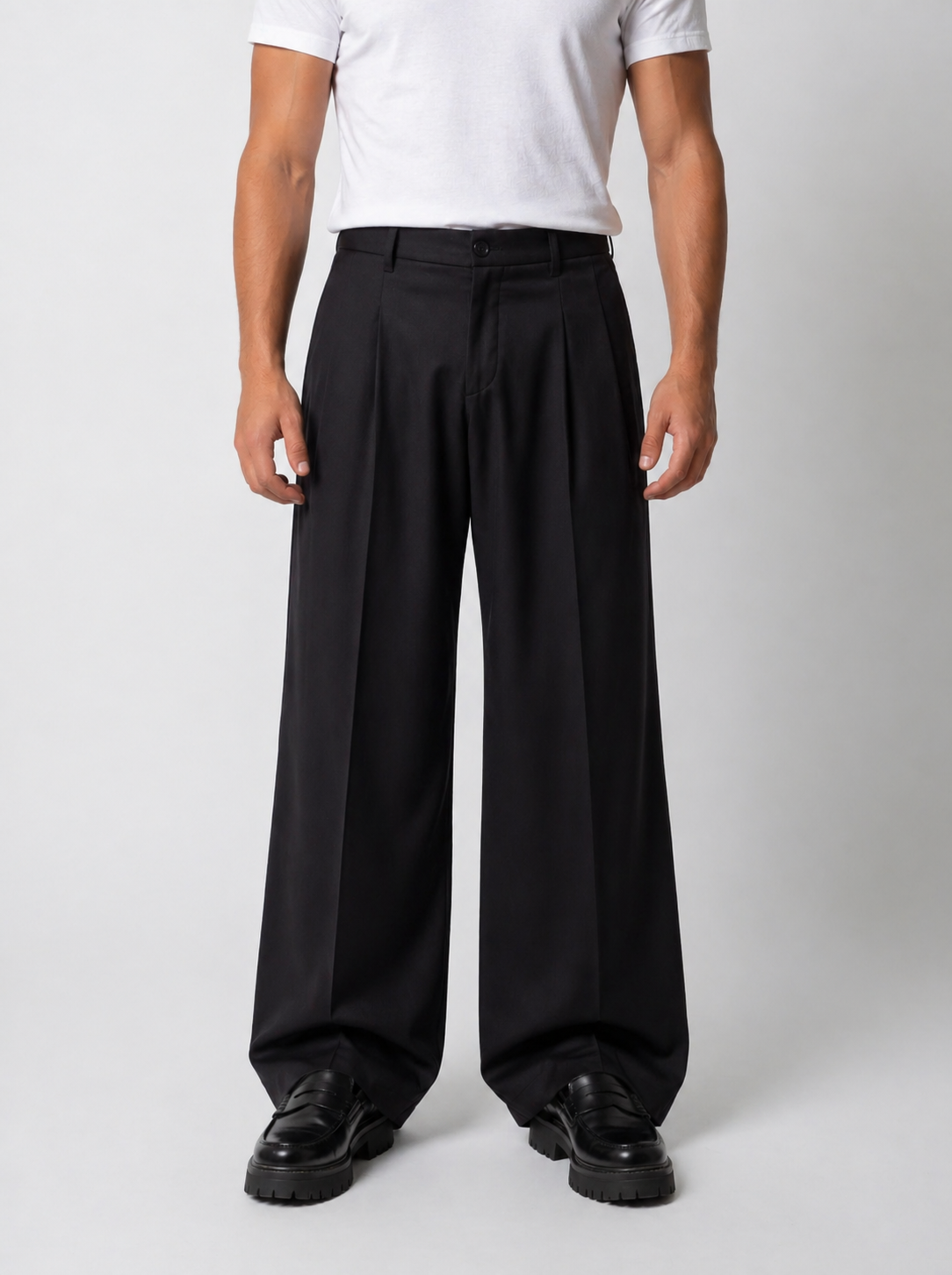 Pantalone Paris Nero Fondo 26 cm