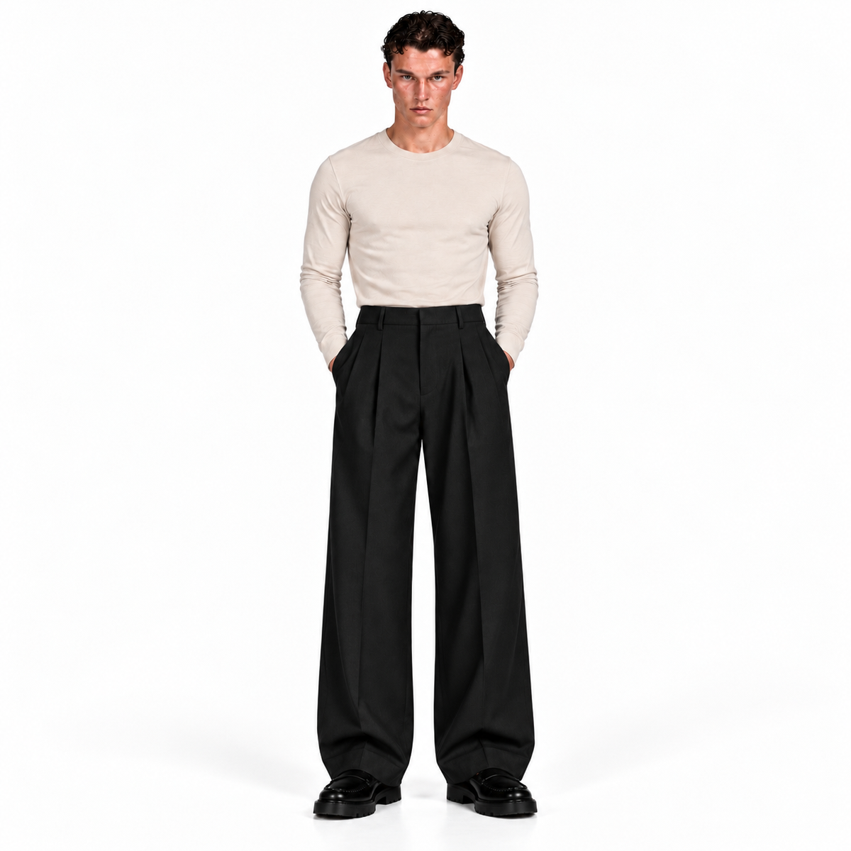 Pantalone Roma Nero