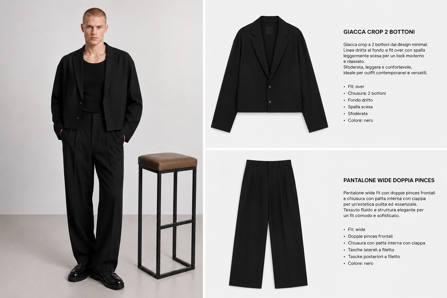Cordset Roma Nero