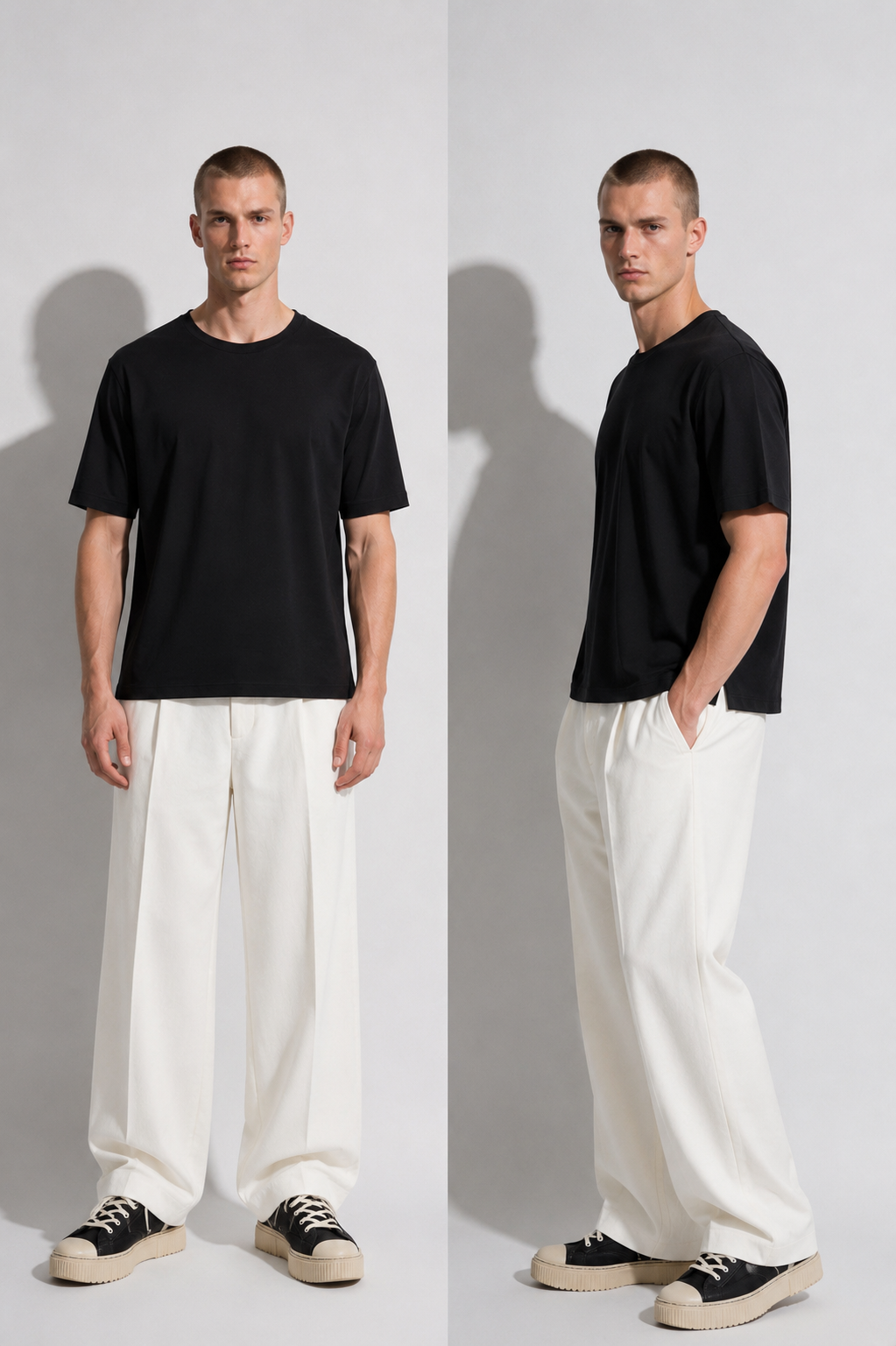 T-shirt Filo Di Scozia Nera