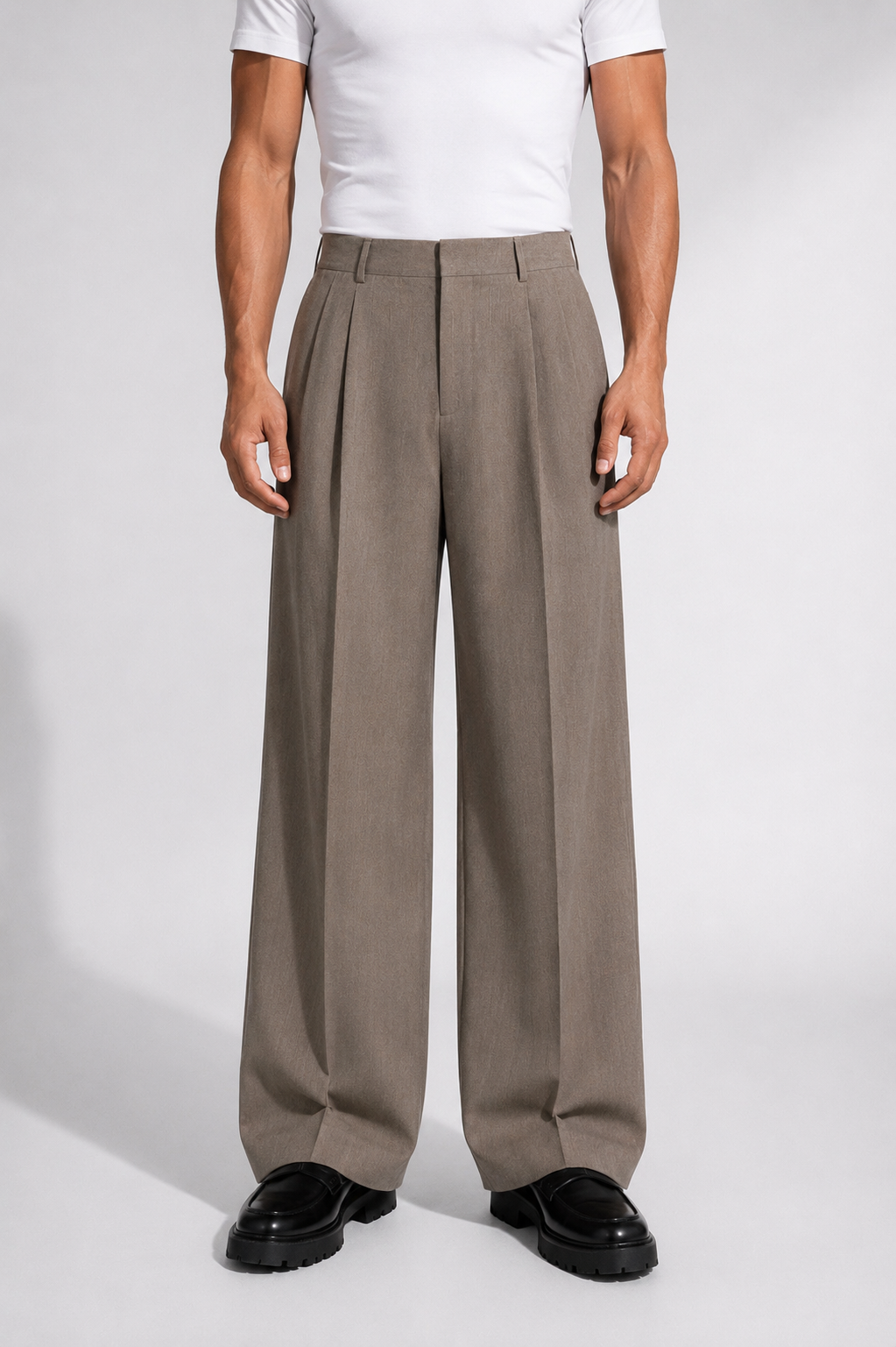 Pantalone Roma Tortora fondo 25 cm