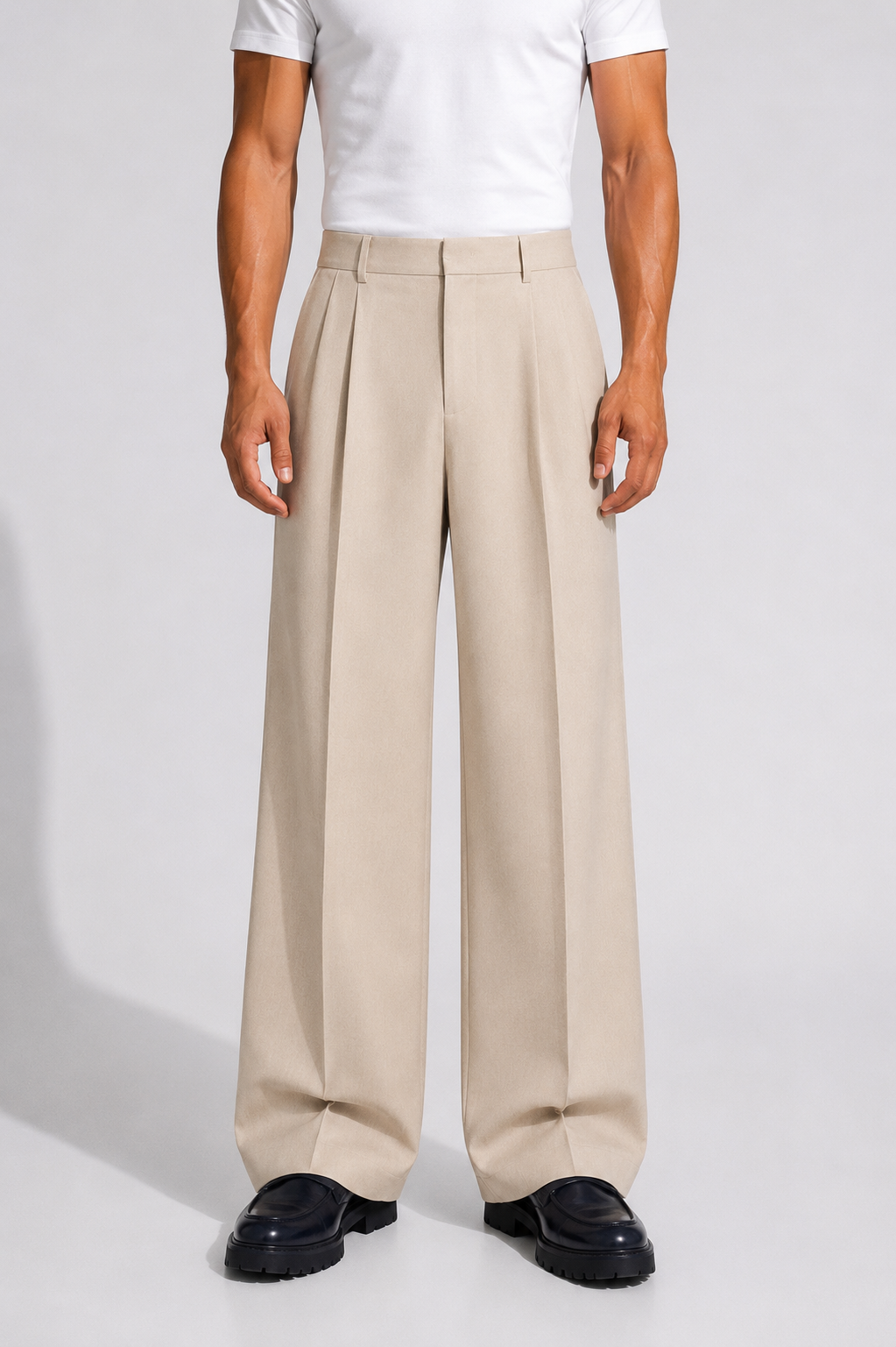 Pantalone Roma Beige Fondo 25 cm