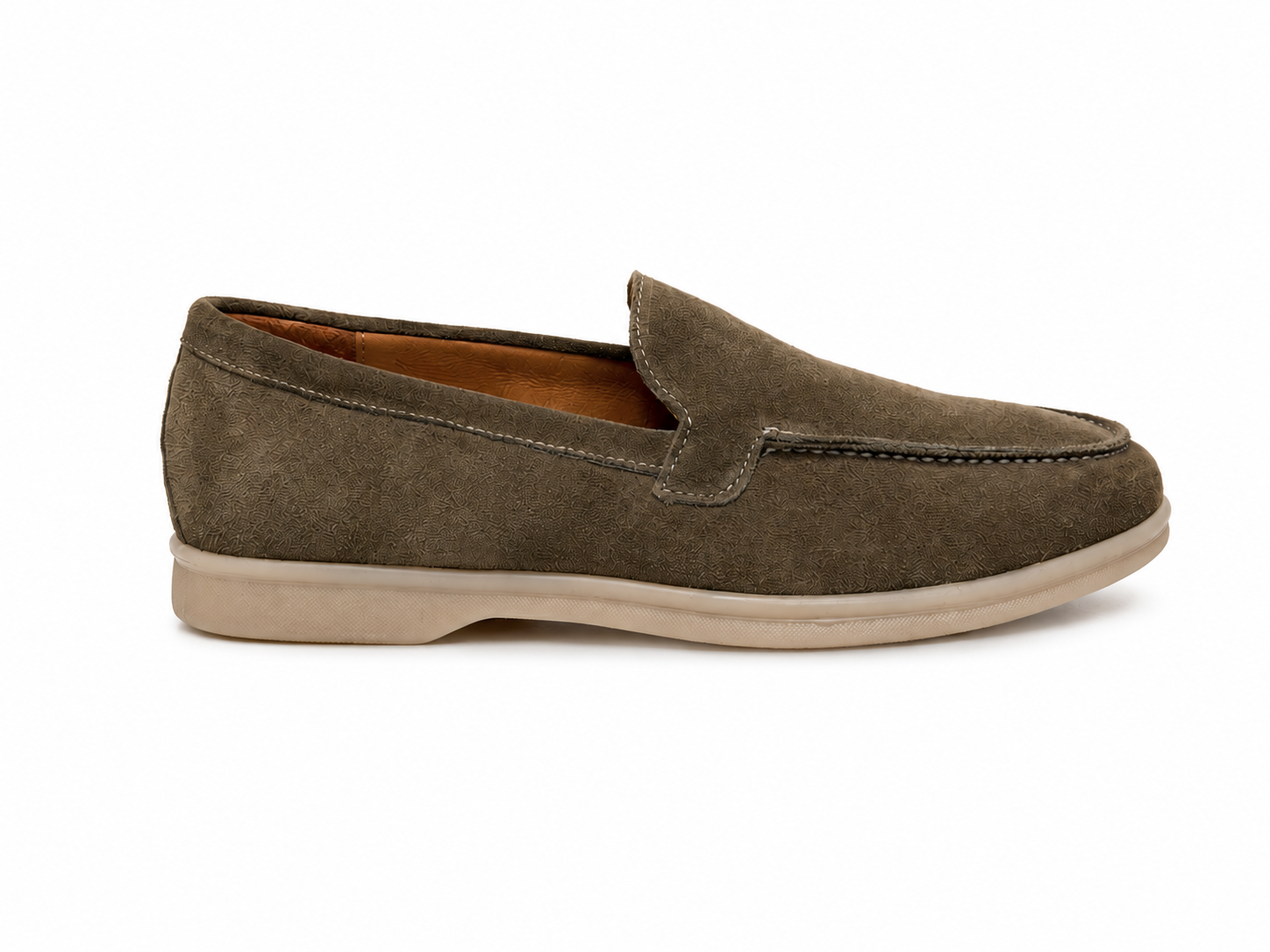 Mocassino In Camoscio Taupe