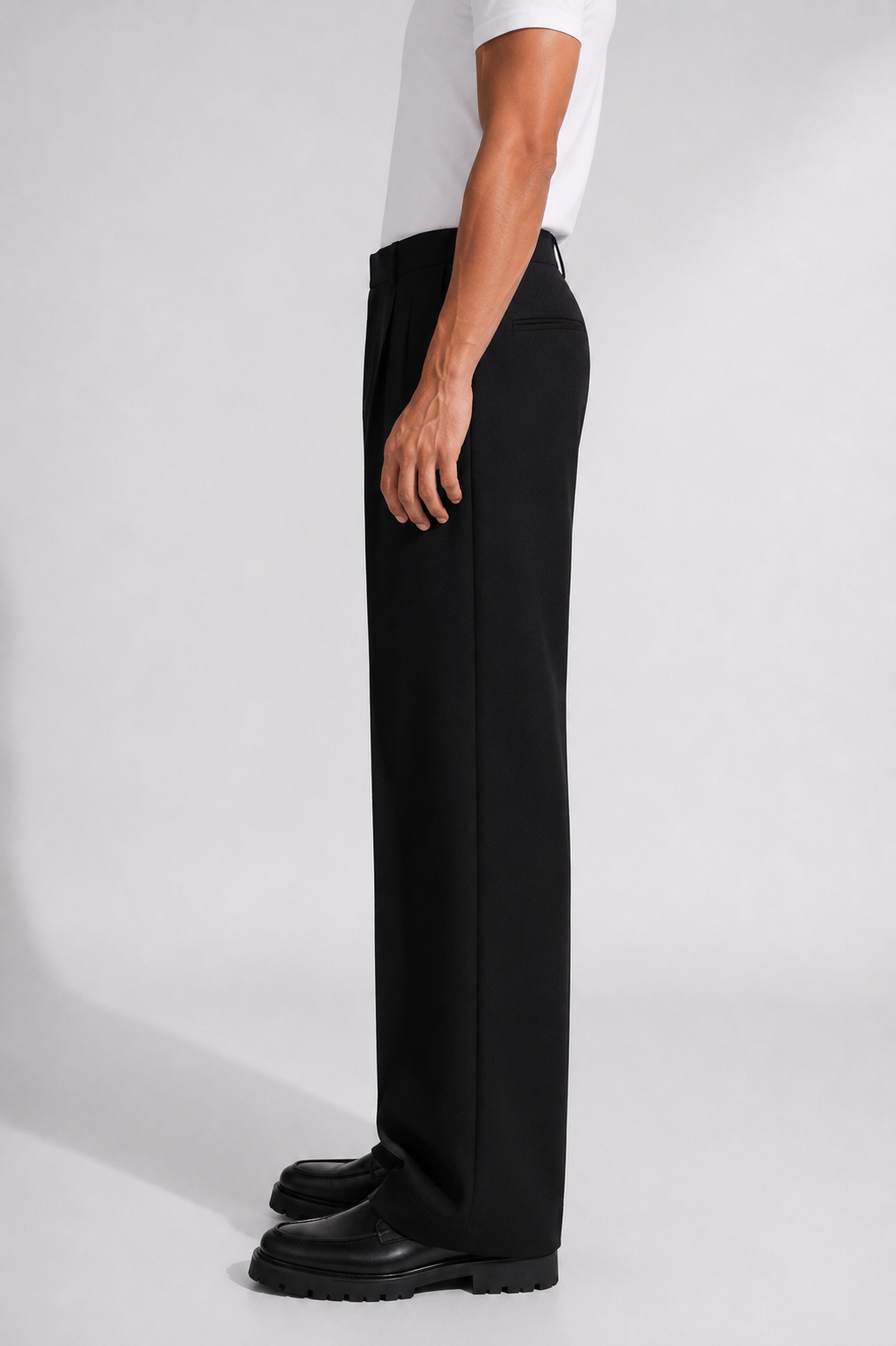 Pantalone Roma Nero fondo 25 cm