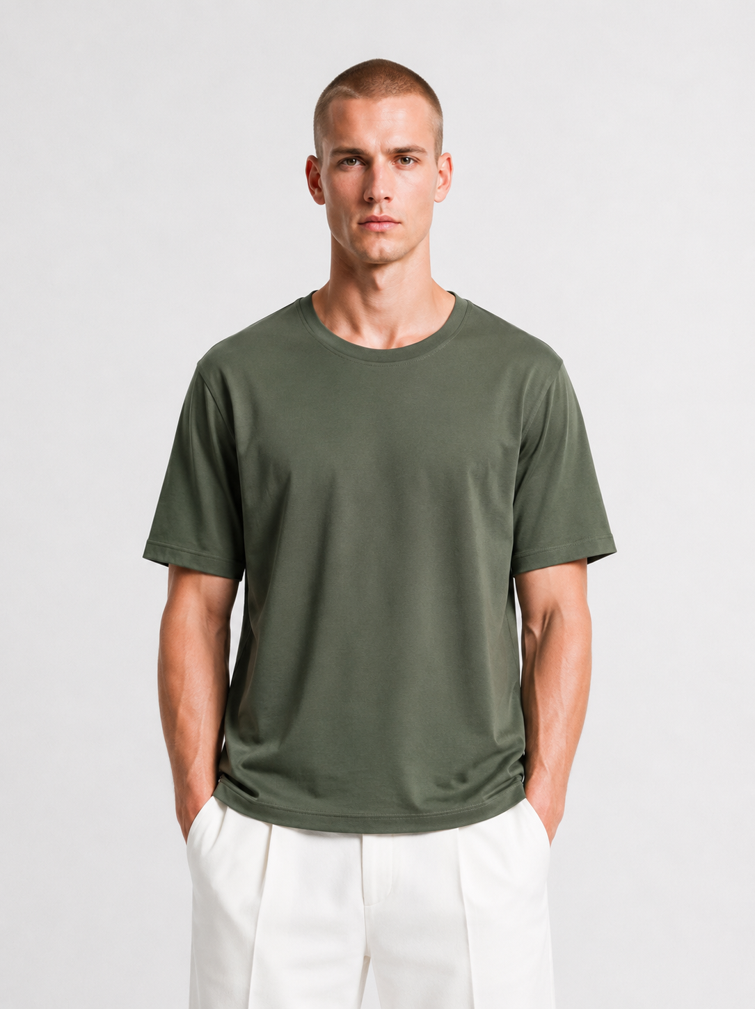 T-shirt Filo Di Scozia Verde Bosco
