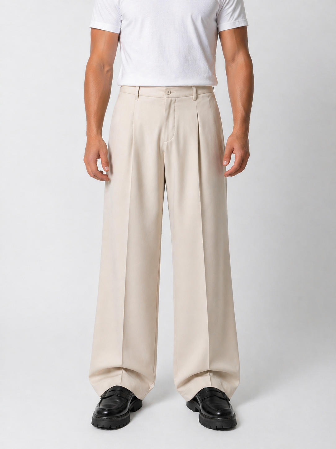 Pantalone Paris Beige Fondo 26 Cm