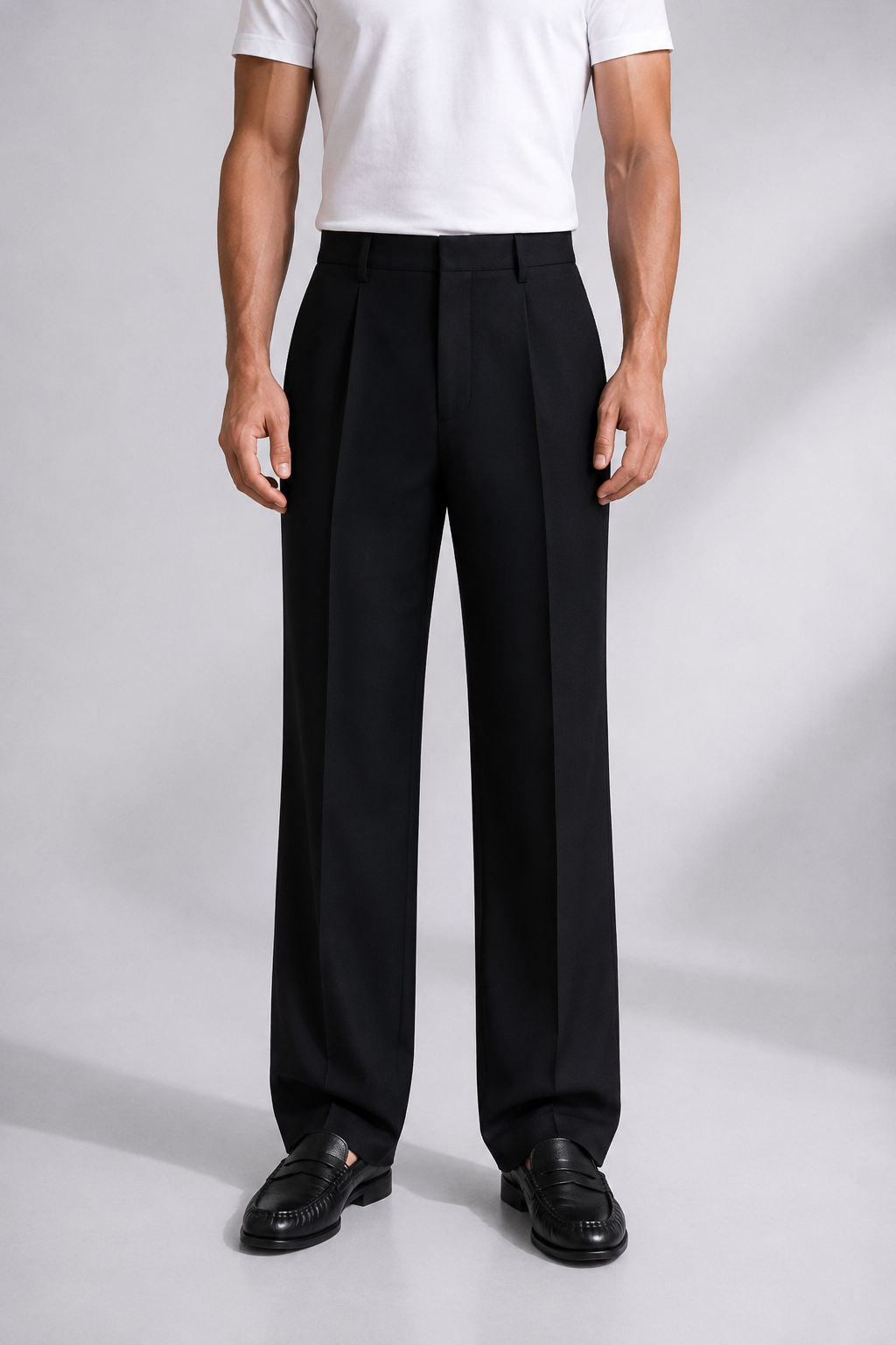 Pantalone Santiago Nero Fondo 22 cm