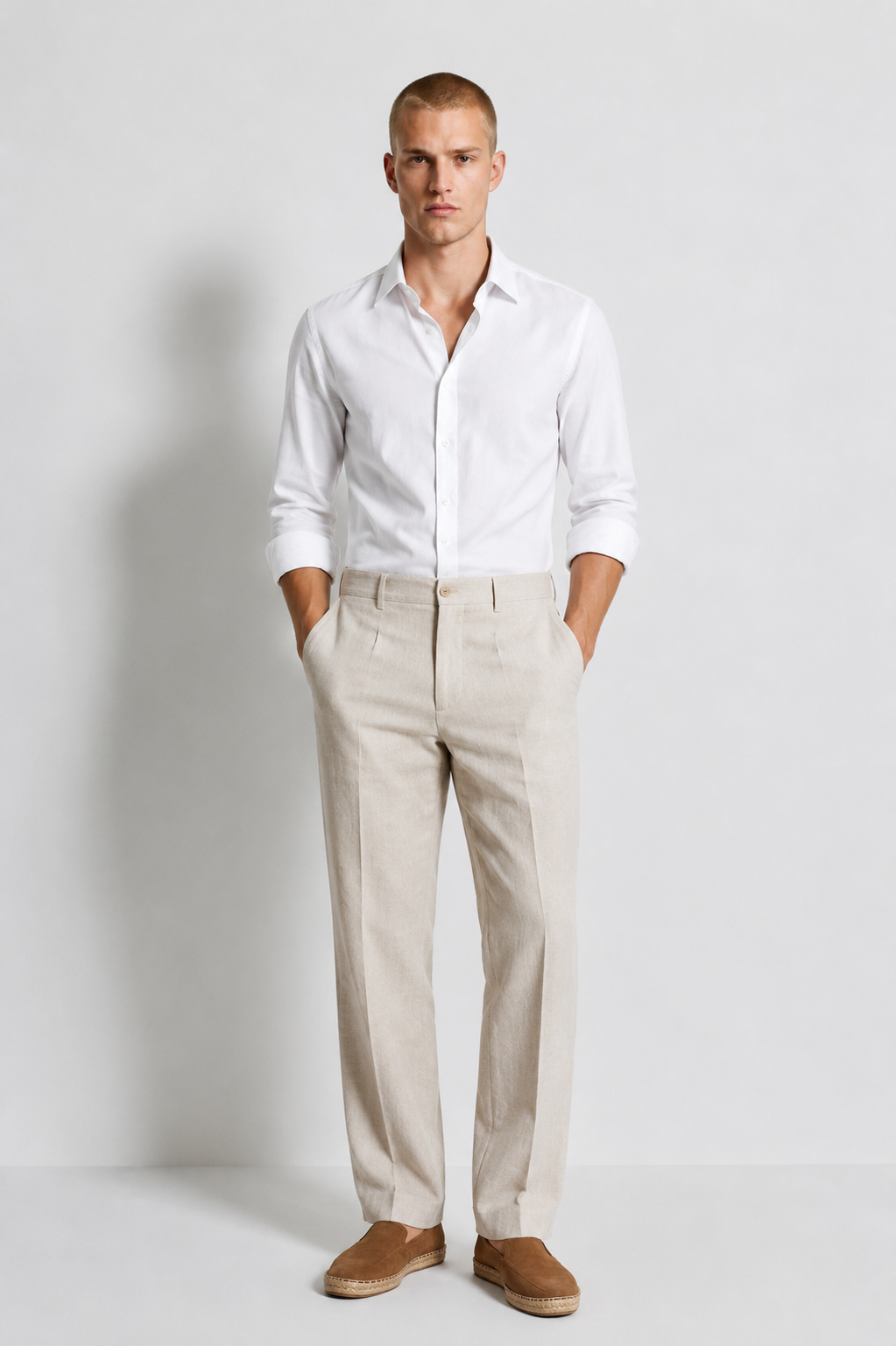 Pantalone wide fit in Lino ( 4 colori )