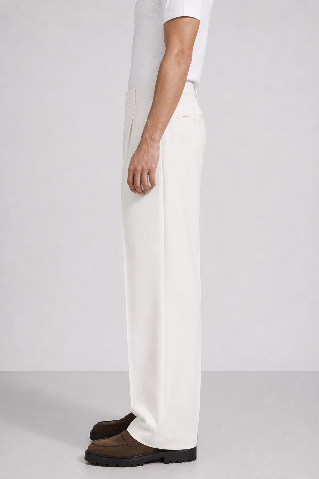 Pantalone Roma Bianco fondo 25 cm