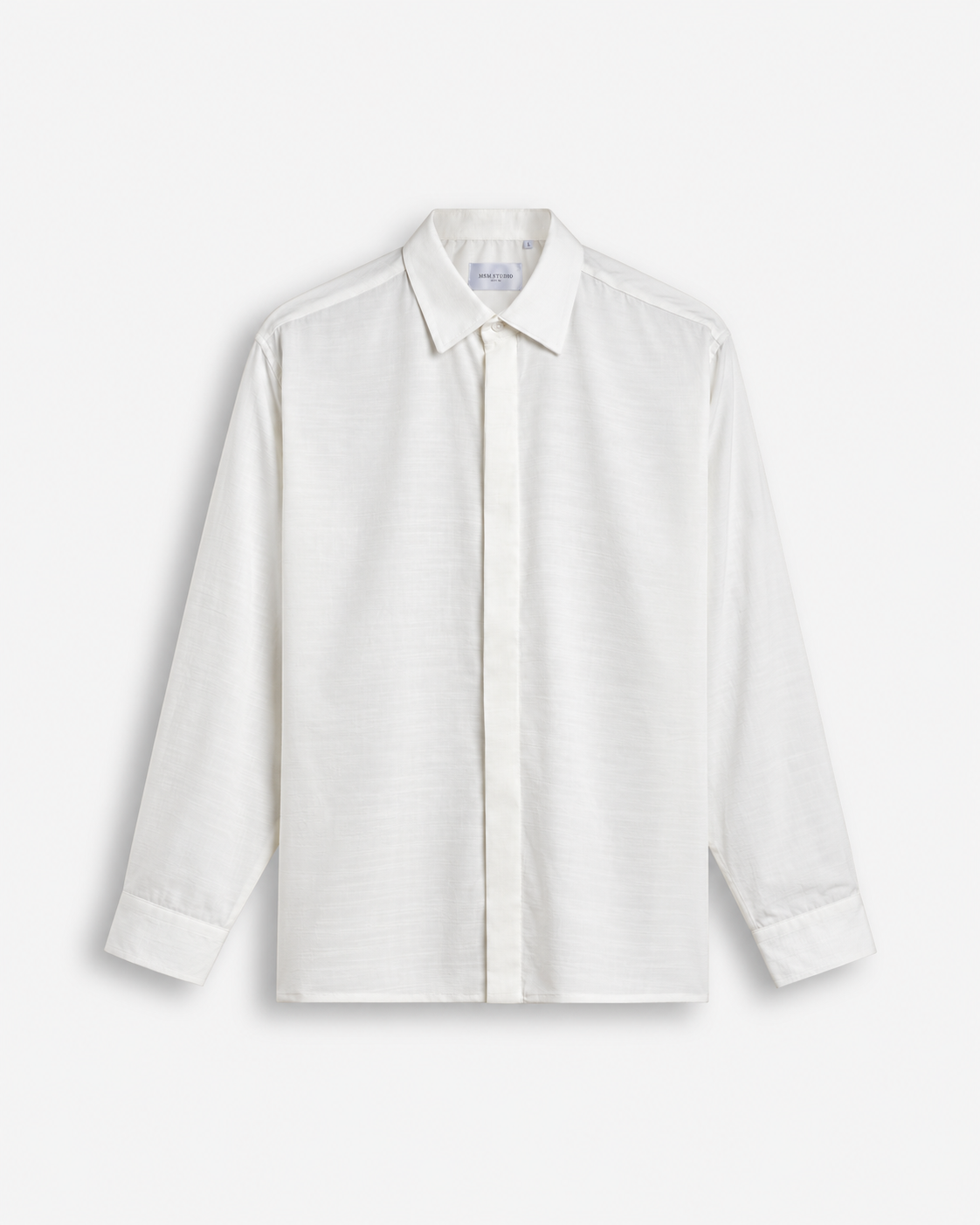 Camicia Effetto Seta Bianca