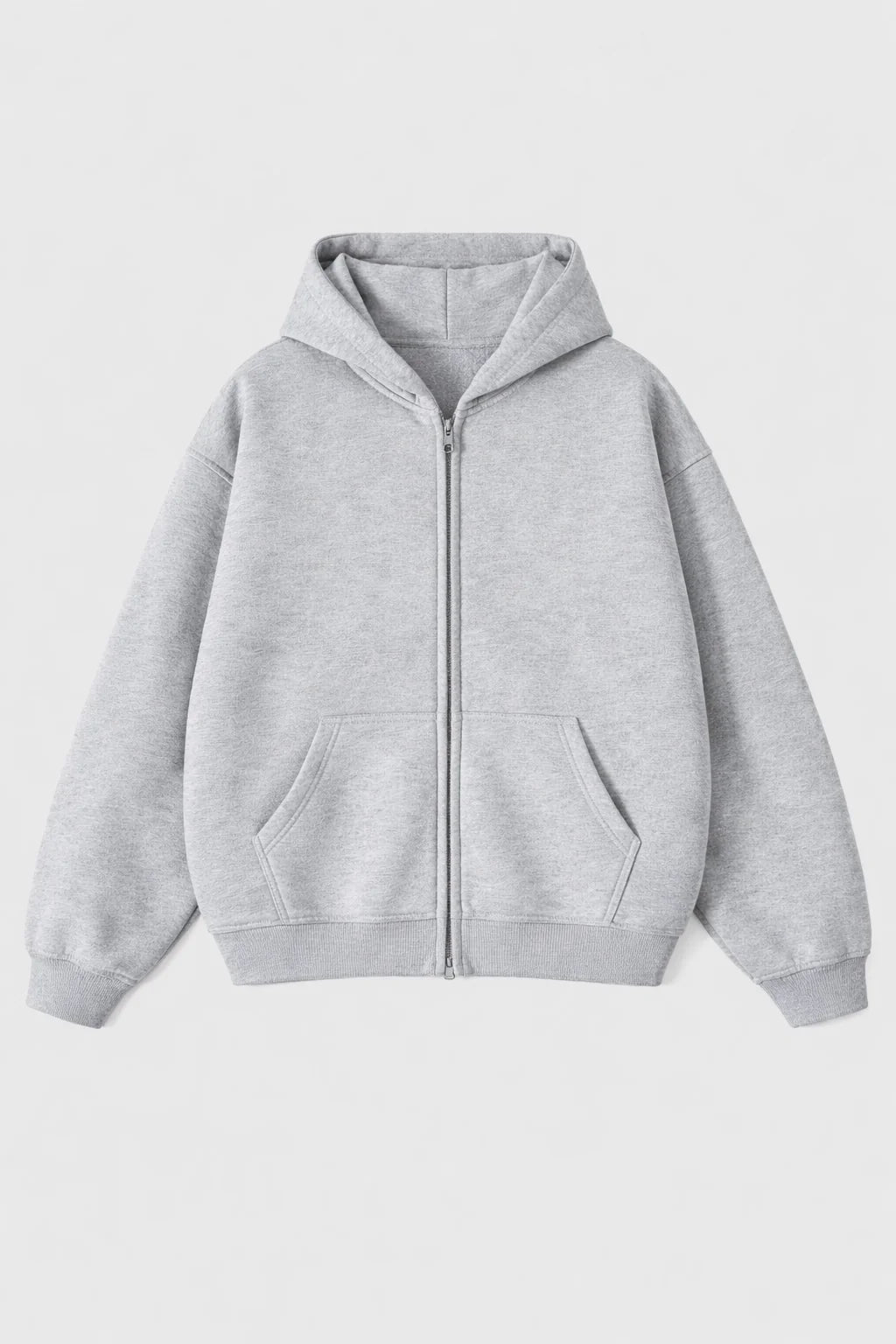 Felpa Con Zip GRIGIA