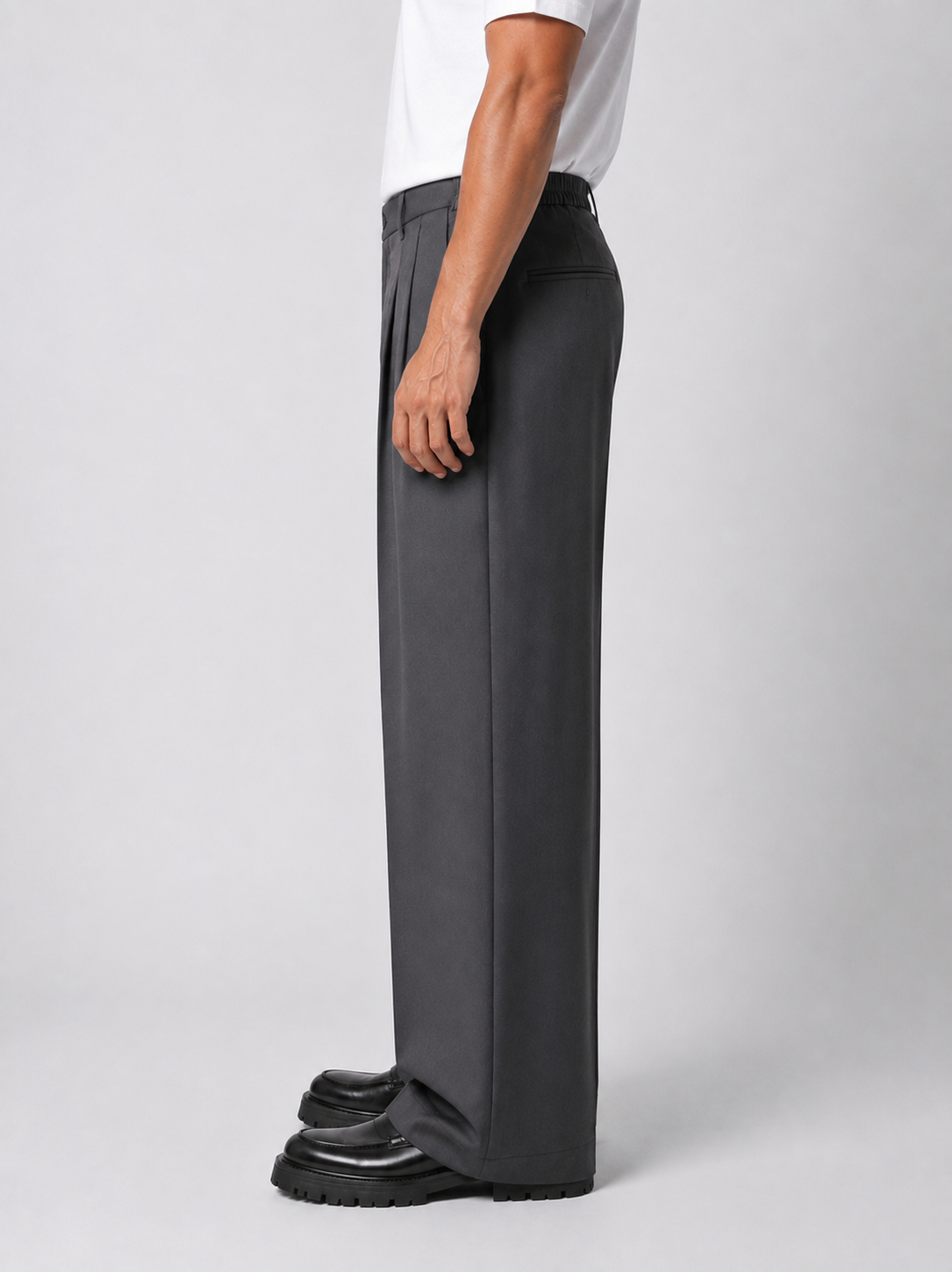 Pantalone Paris Grigio Fondo 26 Cm