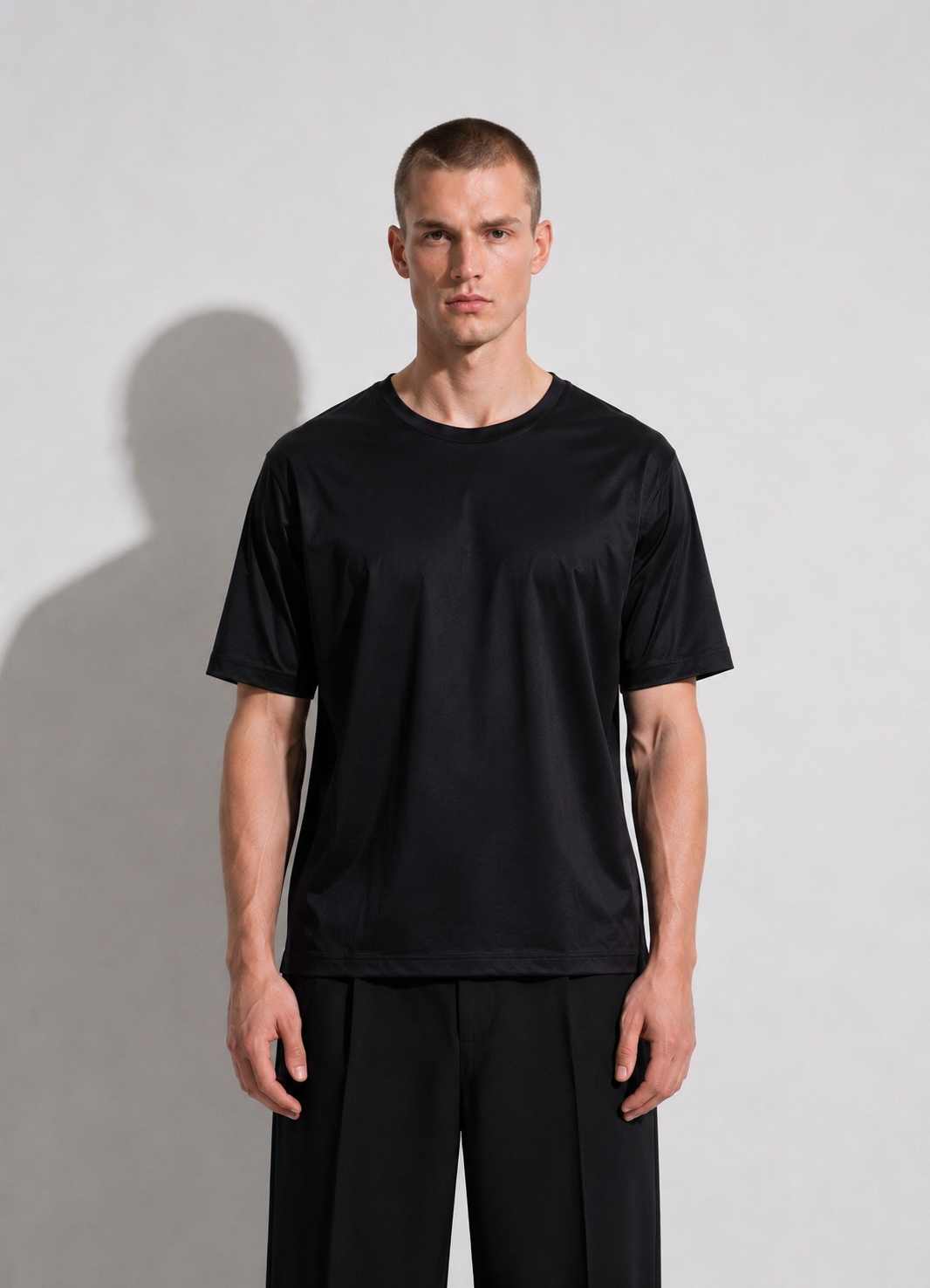 T-shirt Filo Di Scozia Nera