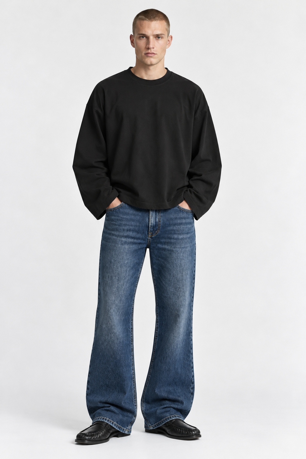 Jeans Flared Blu
