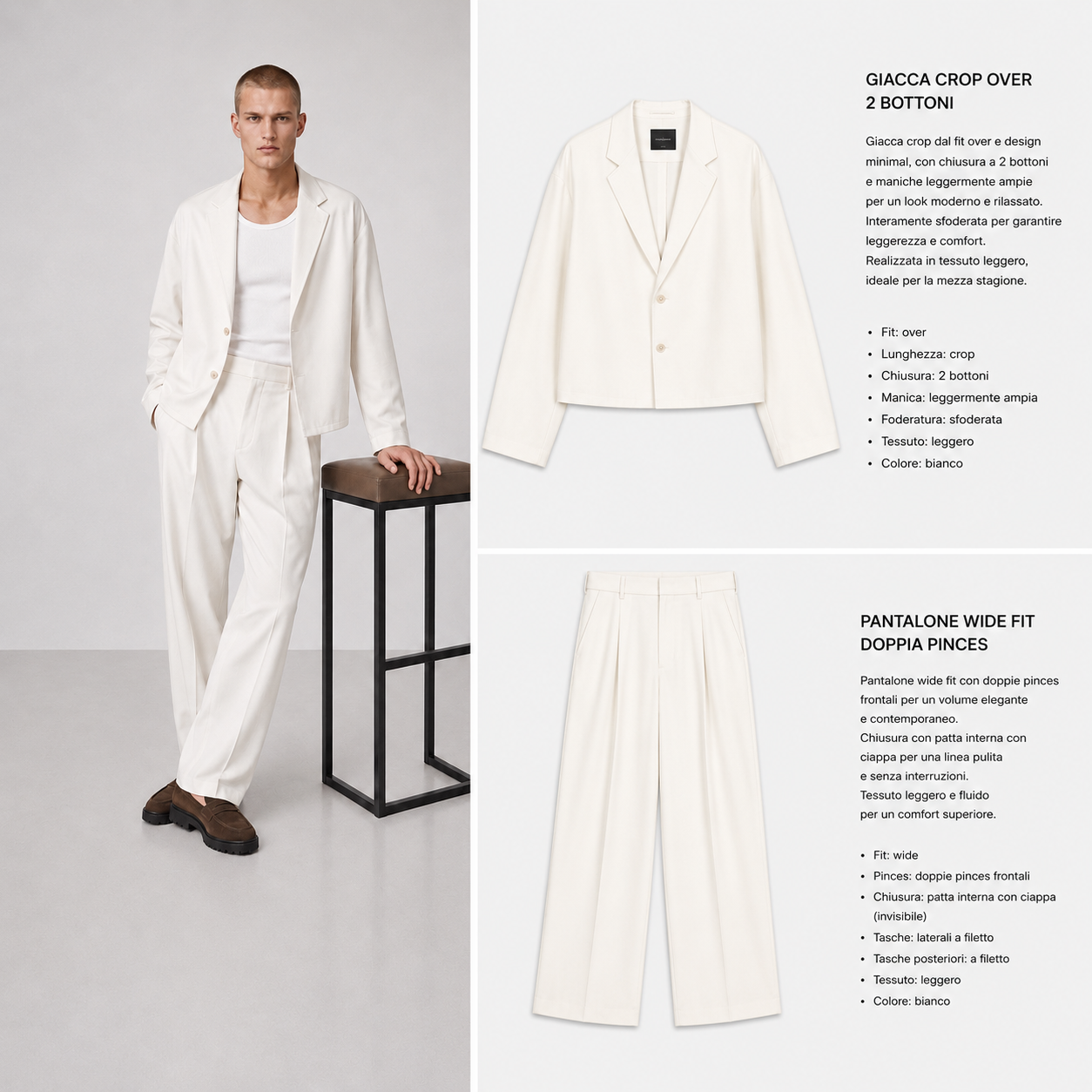 Cordset Roma Bianco
