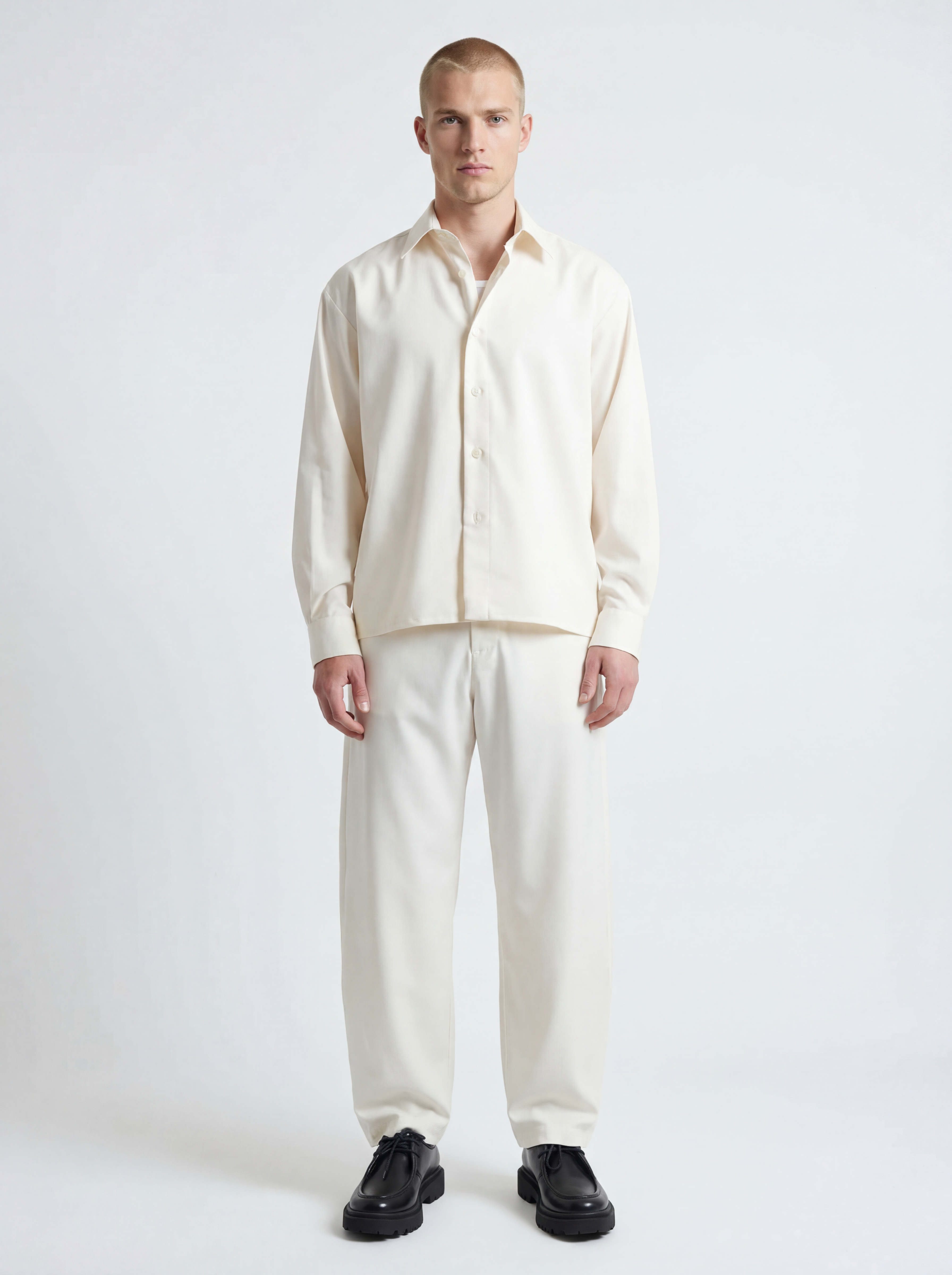 Camicia Crop ‘’ Core ‘’ Bianca