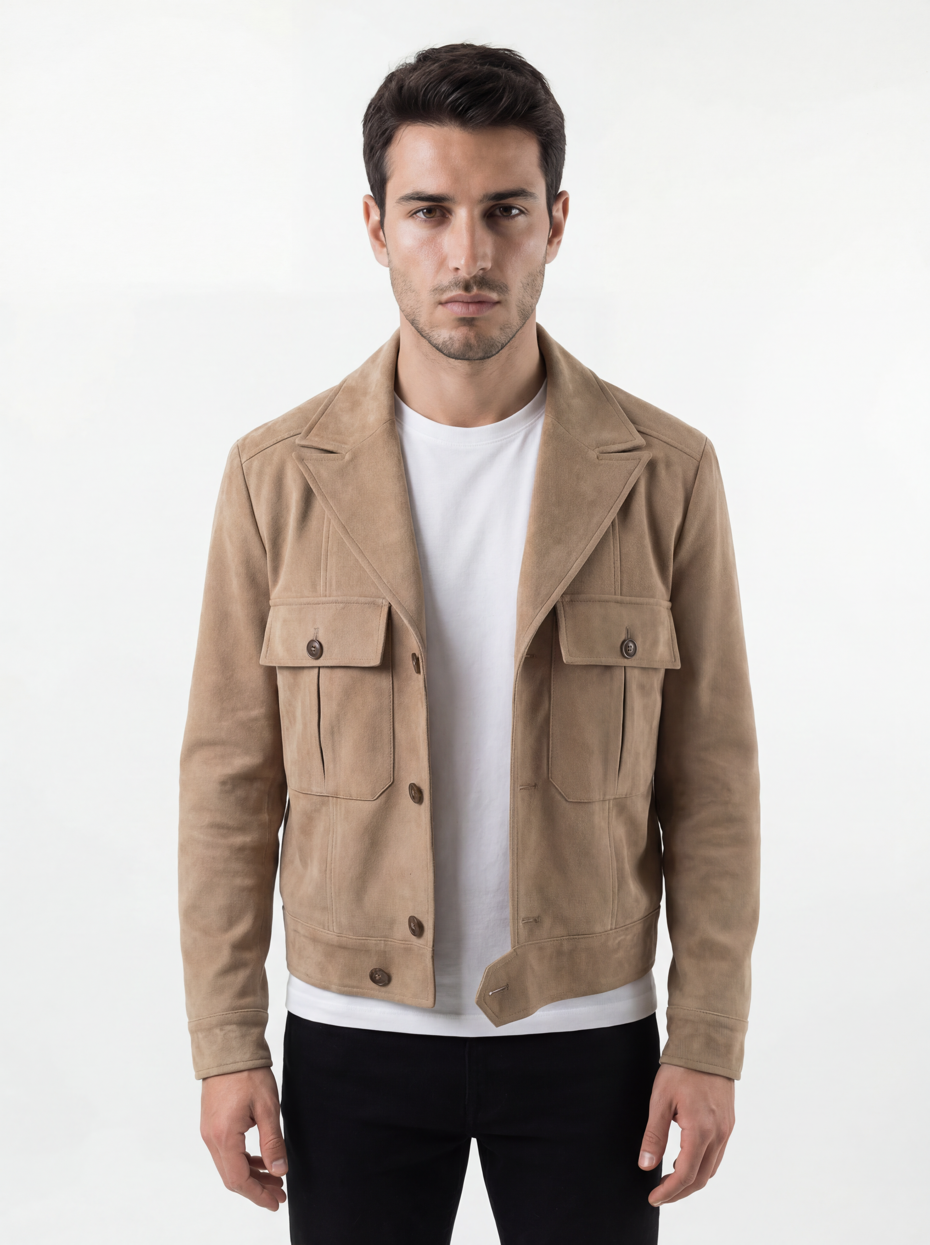 Jacket Crop Otone Beige