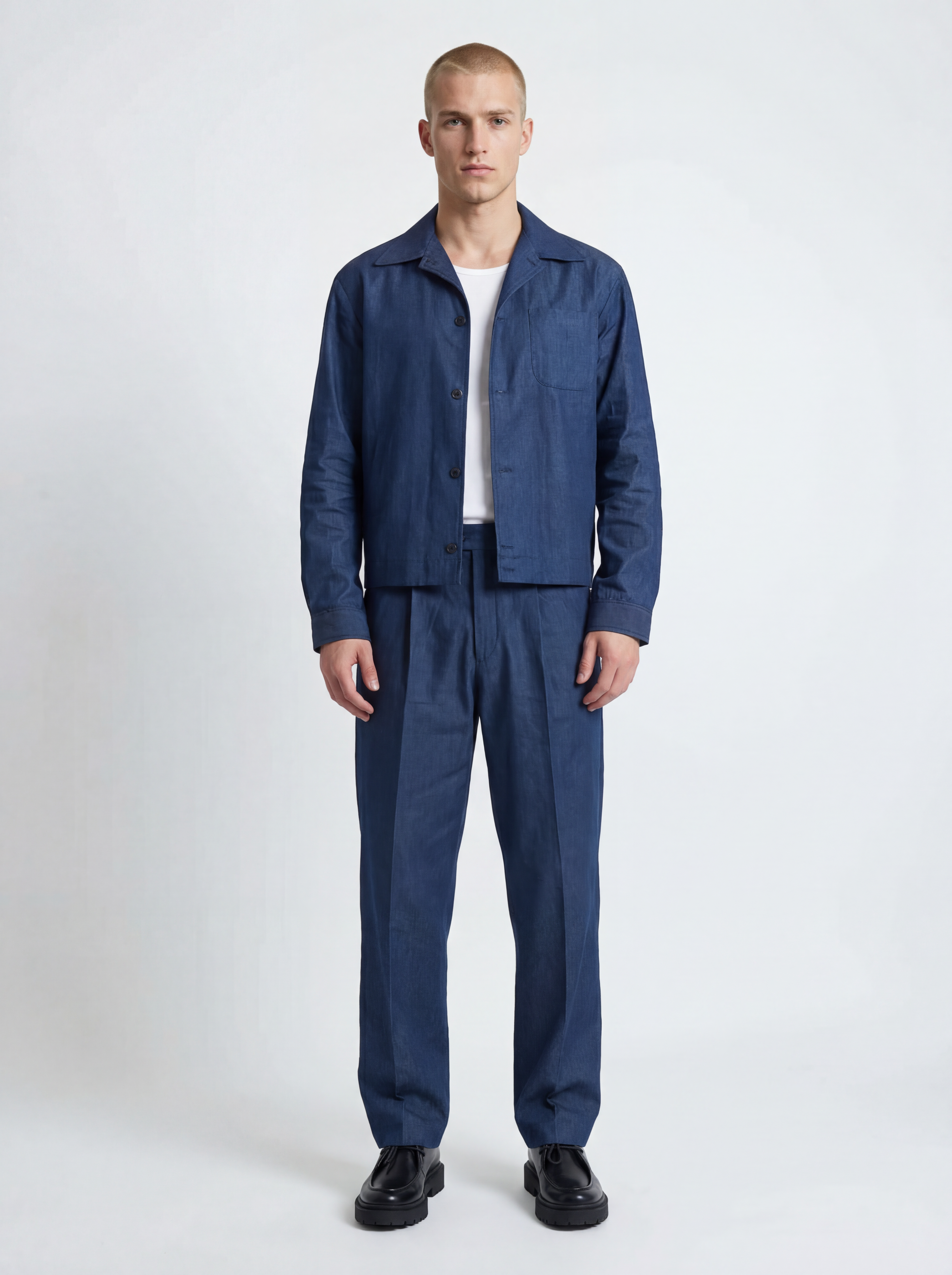 Jacket Strutturata ‘’ Core ‘’ Blu Denim