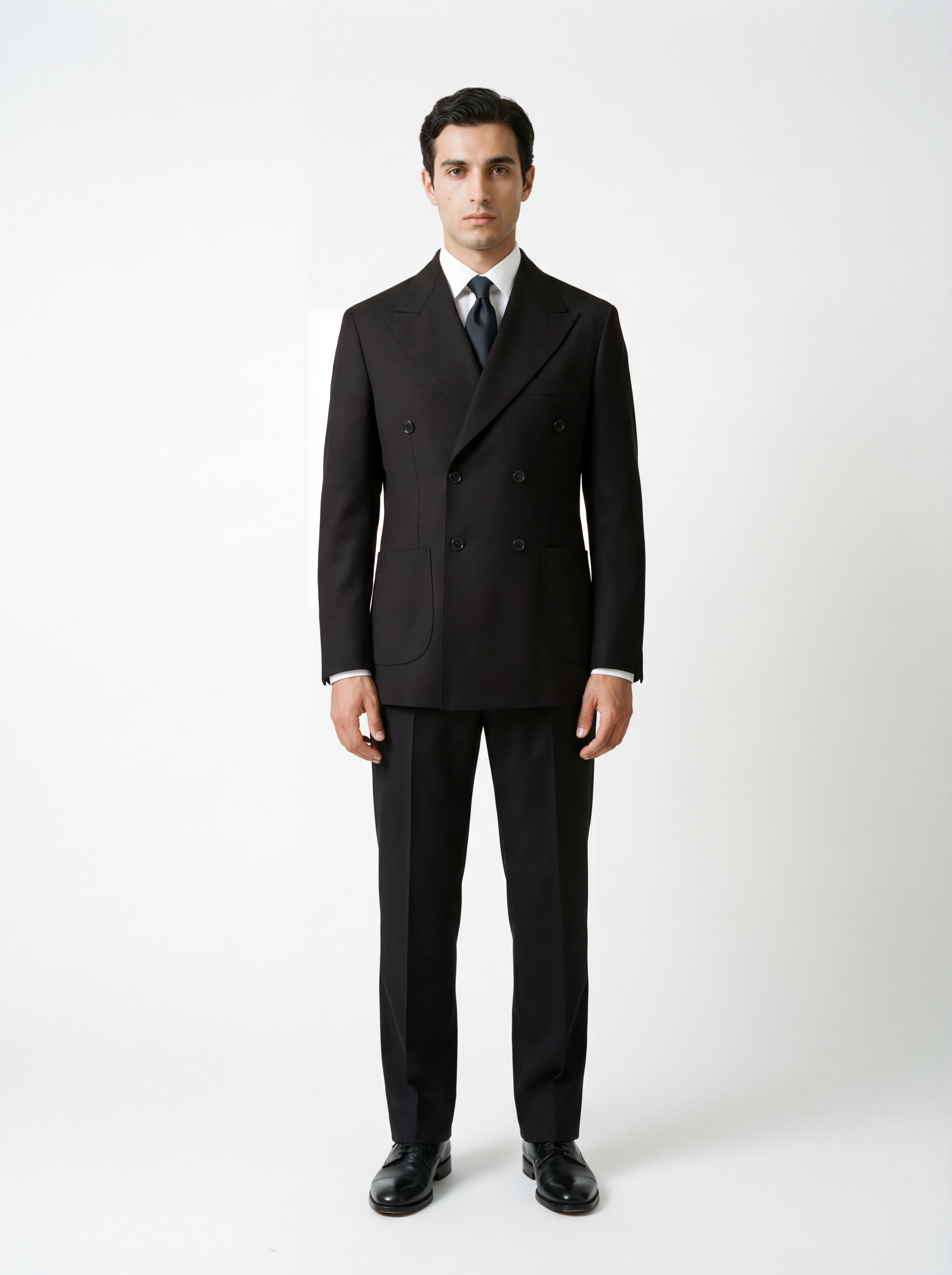 Abito Doppiopetto Nero Over