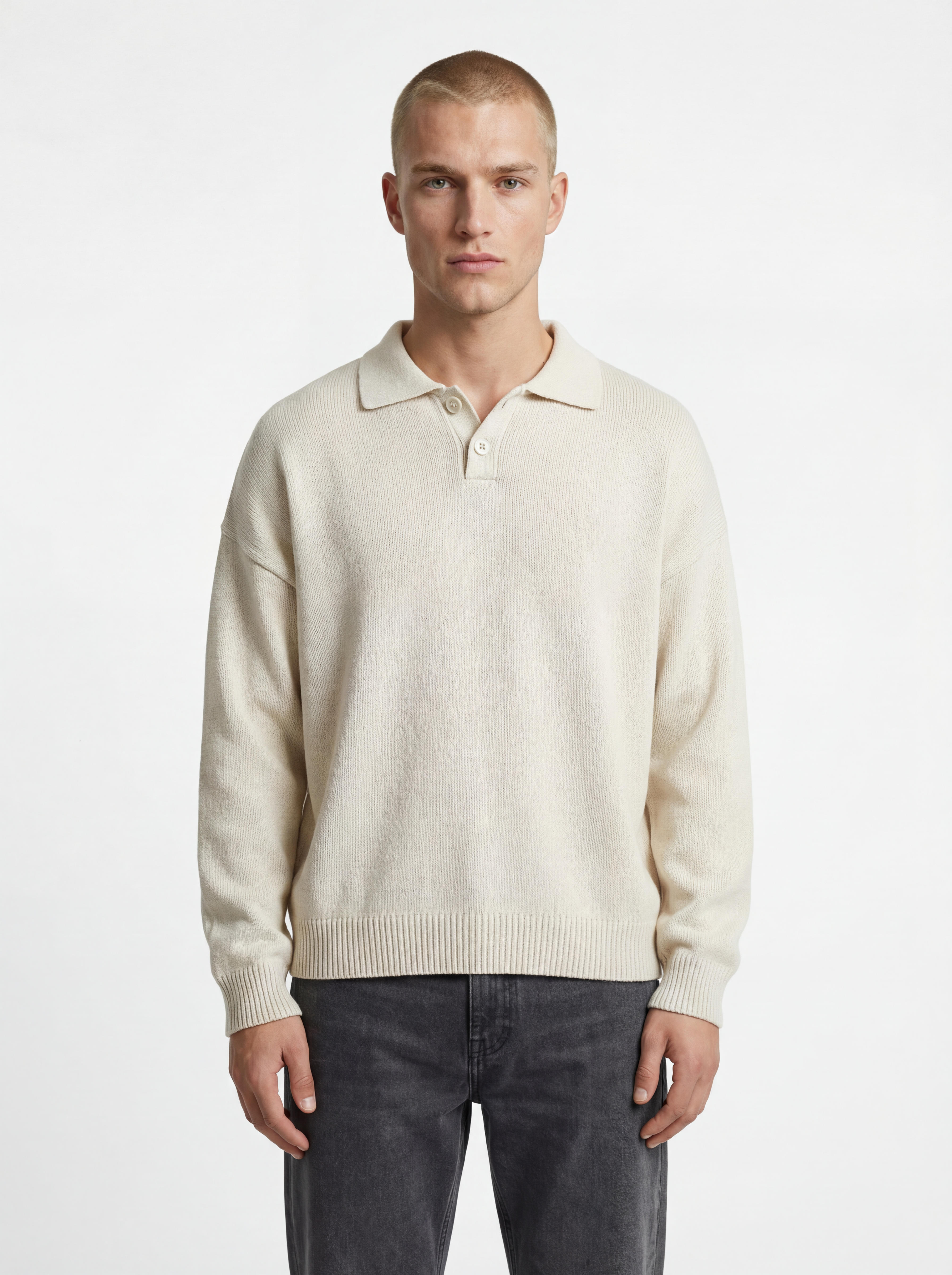 Polo Anima Crop Over Beige