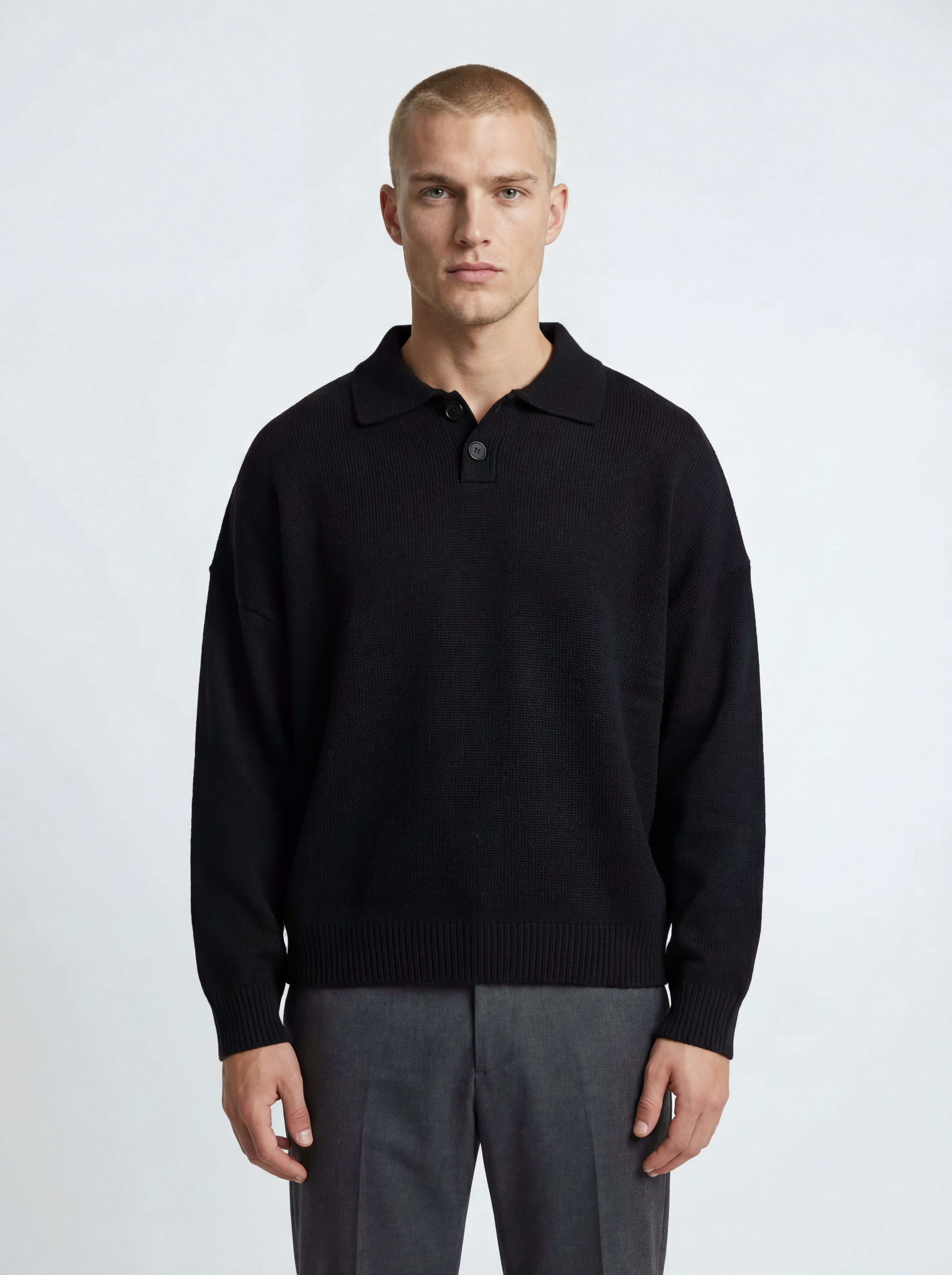 Polo Anima Crop Over Nera