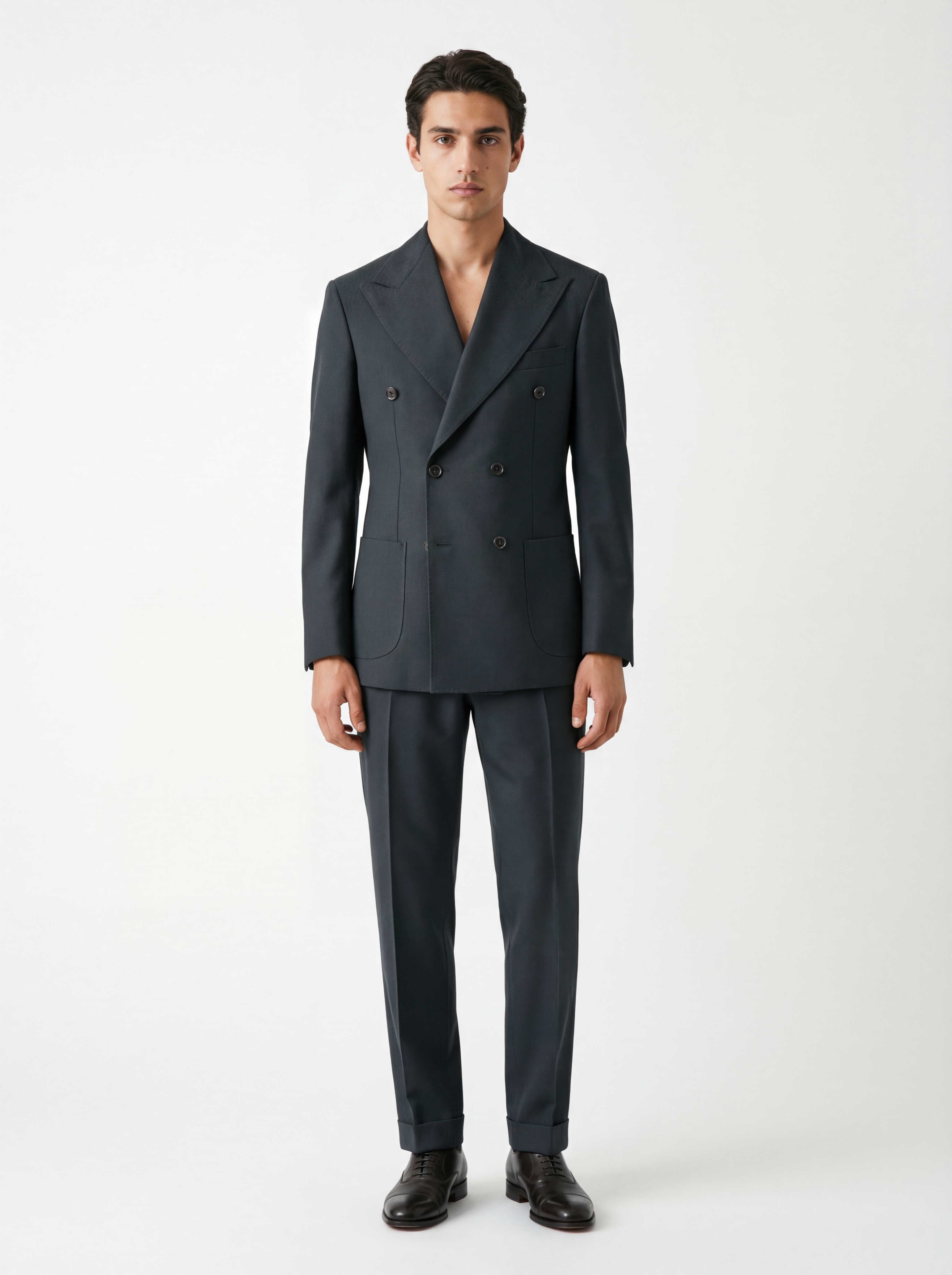 Abito Doppiopetto Blu Regular