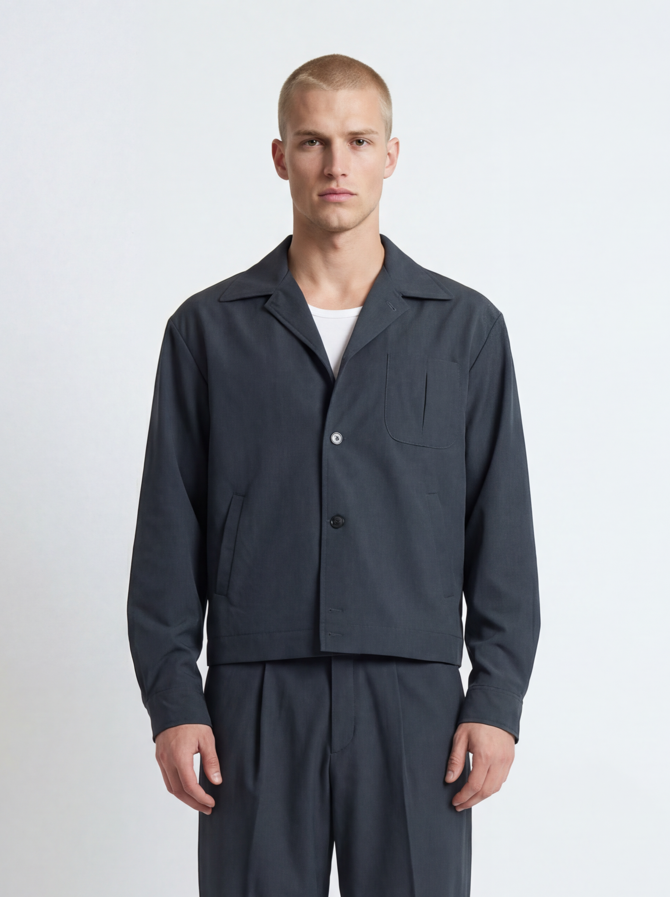 Jacket Strutturato ‘’ Core ‘’ Blu Antracite