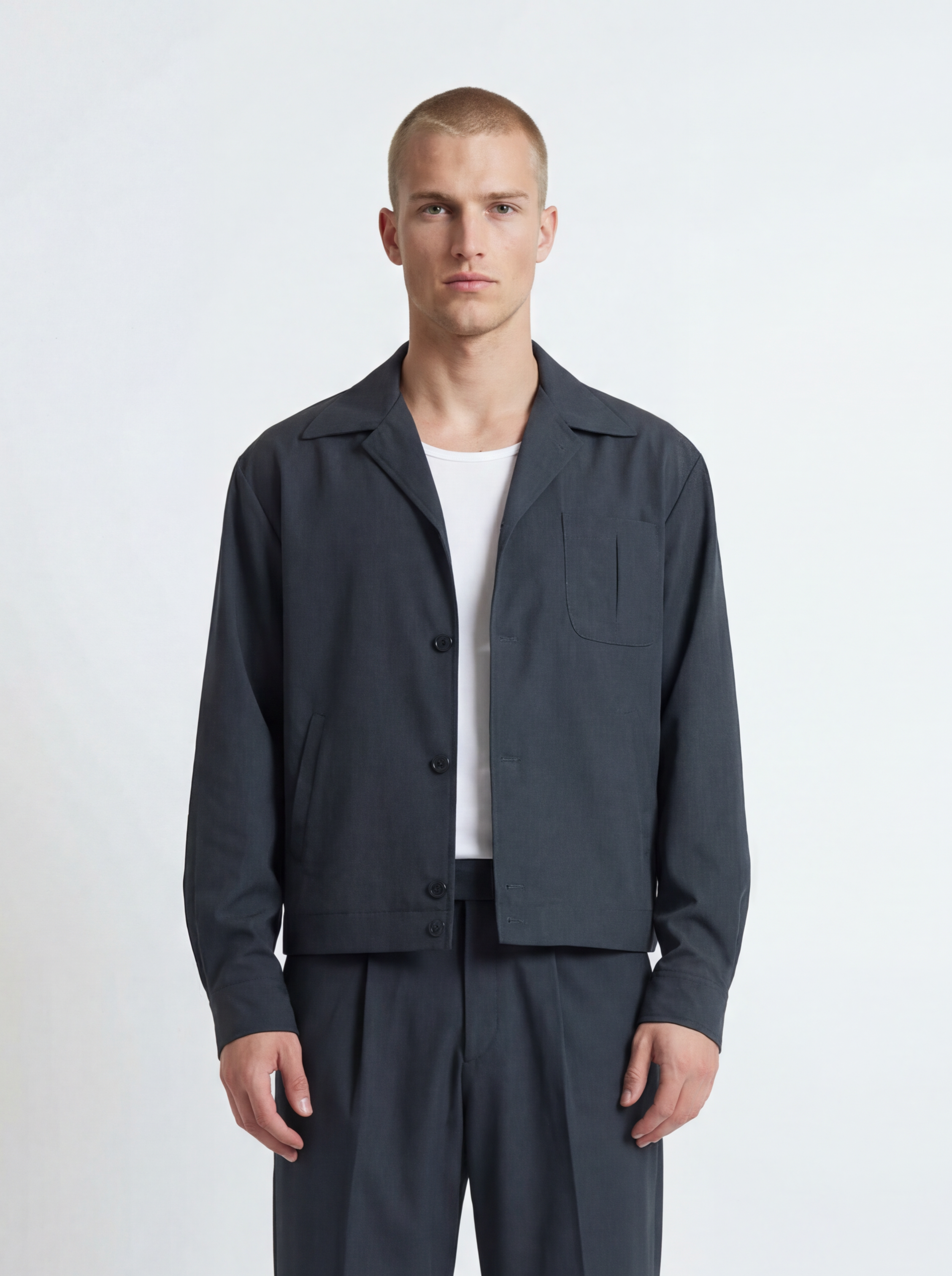 Jacket Strutturato ‘’ Core ‘’ Blu Antracite