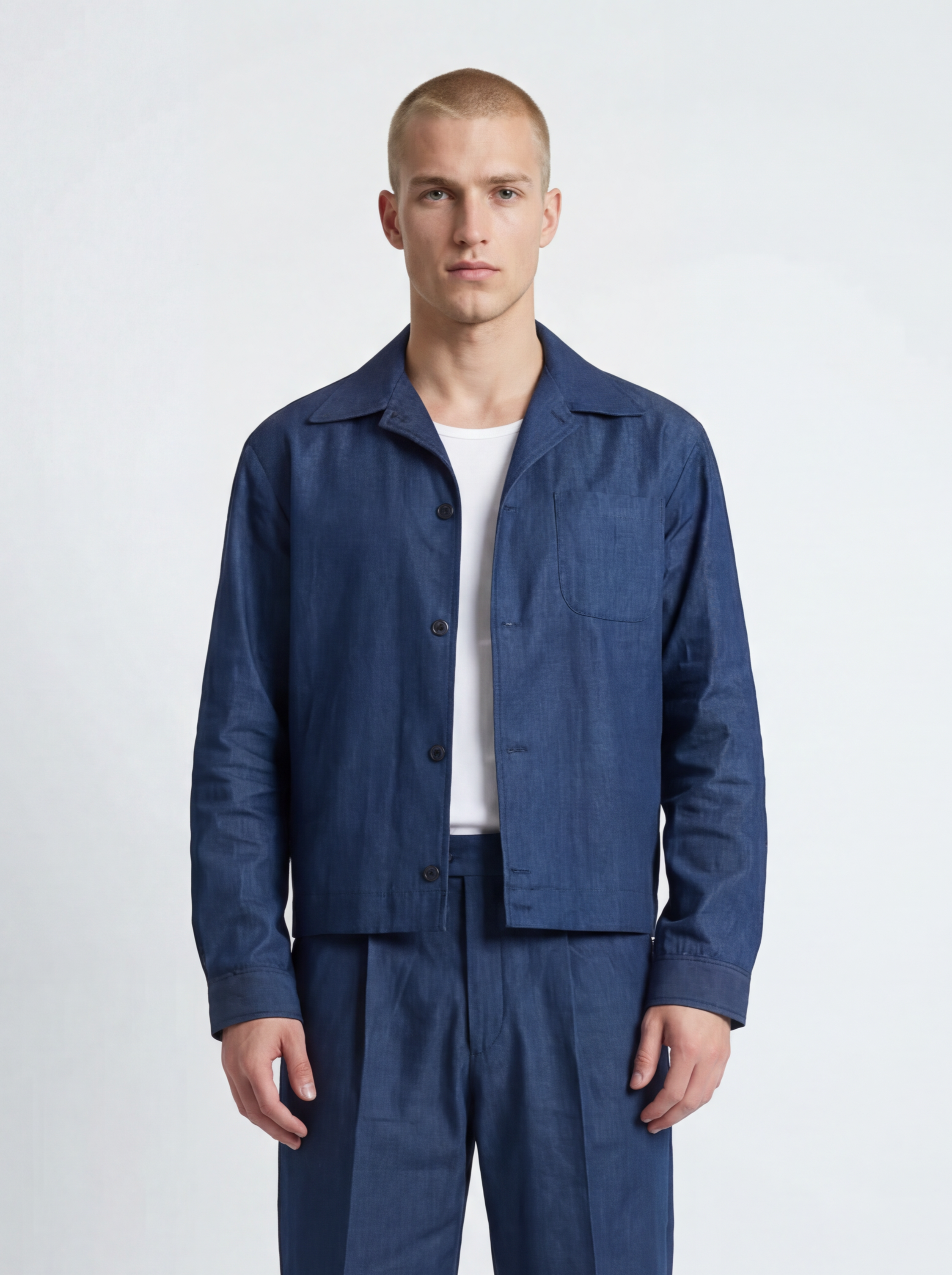 Jacket Strutturata ‘’ Core ‘’ Blu Denim