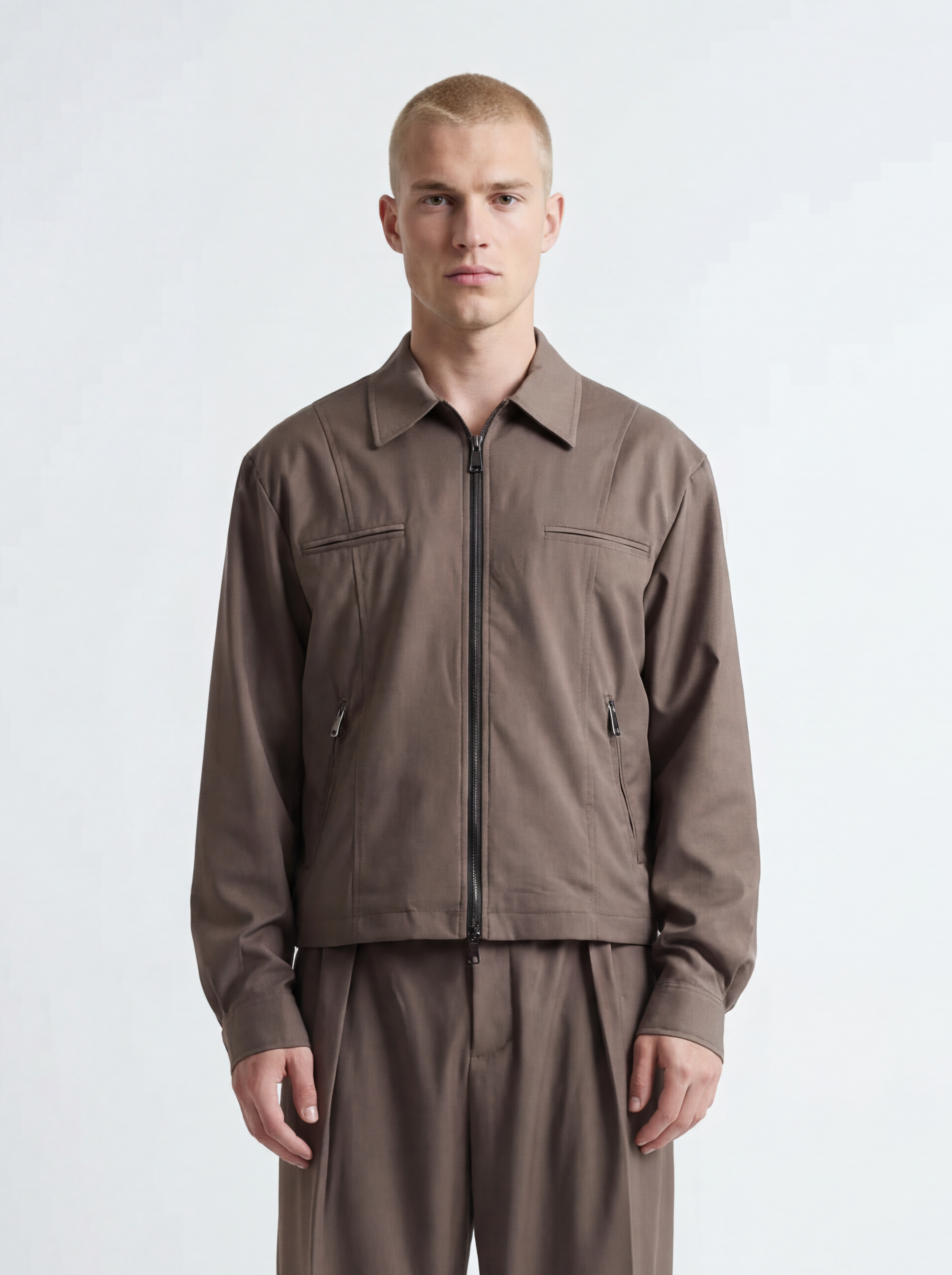 Jacket Zip ‘’ Core ‘’ Tortora